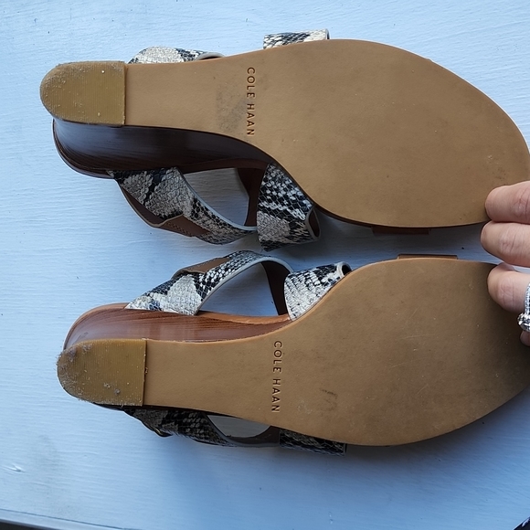 Cole Haan wedges, these are a beautiful shoe for the summer, true to size. - Picture 5 of 5